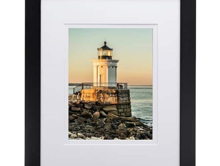 11 in. x 14 in./16 in. x 20 in. 4-Pieces Manhattan Black Picture Frame